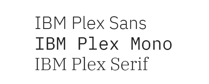 IBM开源字体IBM Plex