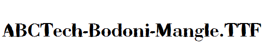 ABCTech-Bodoni-Mangle