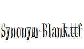 Synonym-Blank