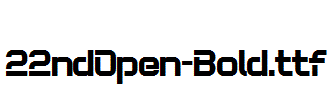 22ndOpen-Bold