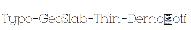 Typo-GeoSlab-Thin-Demo