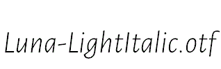 Luna-LightItalic