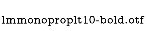 lmmonoproplt10-bold