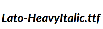 Lato-HeavyItalic