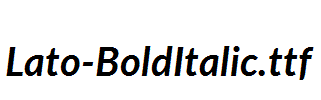 Lato-BoldItalic