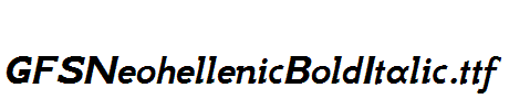 GFSNeohellenicBoldItalic