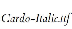 Cardo-Italic