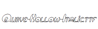 Qurve-Hollow-Italic