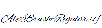 AlexBrush-Regular