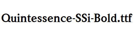 Quintessence-SSi-Bold