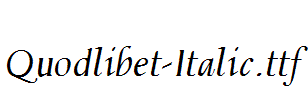 Quodlibet-Italic