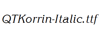 QTKorrin-Italic