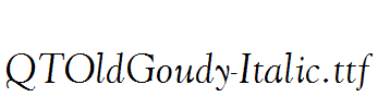 QTOldGoudy-Italic