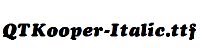 QTKooper-Italic