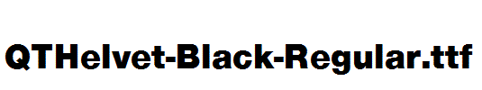 QTHelvet-Black-Regular