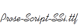 Prose-Script-SSi