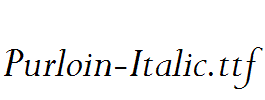 Purloin-Italic