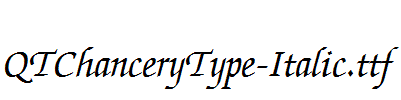 QTChanceryType-Italic