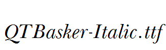 QTBasker-Italic