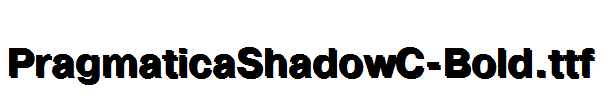PragmaticaShadowC-Bold