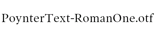 PoynterText-RomanOne