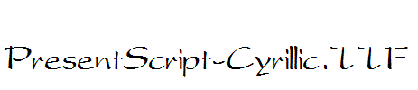 PresentScript-Cyrillic