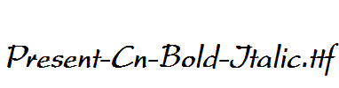 Present-Cn-Bold-Italic
