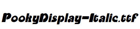 PookyDisplay-Italic