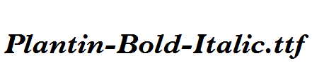 Plantin-Bold-Italic
