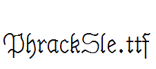 phracksle|字体下载