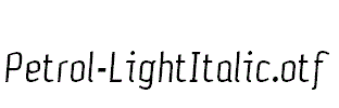 Petrol-LightItalic