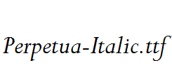 Perpetua-Italic