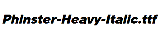 Phinster-Heavy-Italic