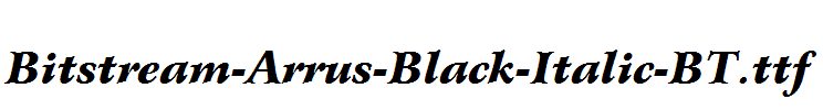 Bitstream-Arrus-Black-Italic-BT