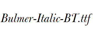 Bulmer-Italic-BT