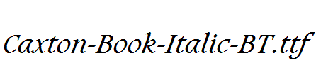 caxton-book-italic-bt