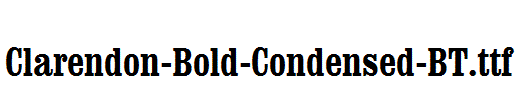 Clarendon-Bold-Condensed-BT