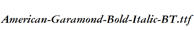 American-Garamond-Bold-Italic-BT