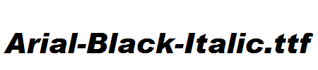 Arial-Black-Italic