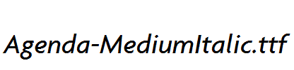 Agenda-MediumItalic