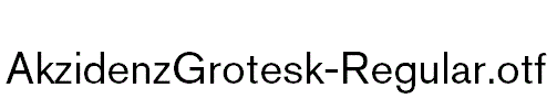 AkzidenzGrotesk-Regular