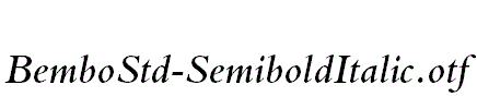 BemboStd-SemiboldItalic