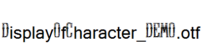 DisplayOfCharacter_DEMO