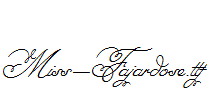 字体介绍: miss-fajardose是一款非常漂亮的艺术字体,miss-fajardose