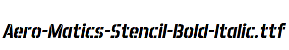 Aero-Matics-Stencil-Bold-Italic
