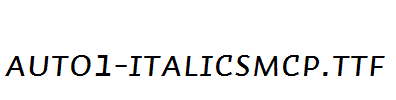 Auto1-ItalicSmCp
