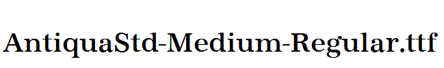 AntiquaStd-Medium-Regular