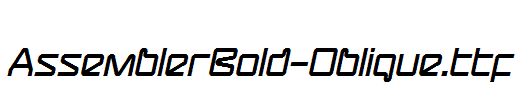 AssemblerBold-Oblique