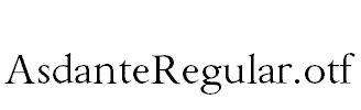 AsdanteRegular