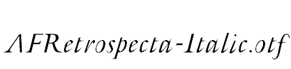 AFRetrospecta-Italic